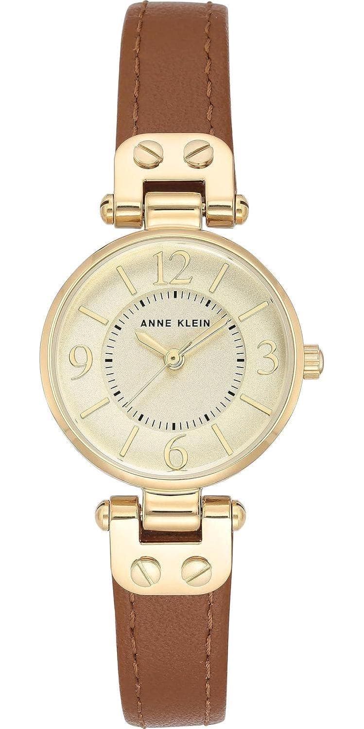 Anne Klein Women’s Leather Strap Watch