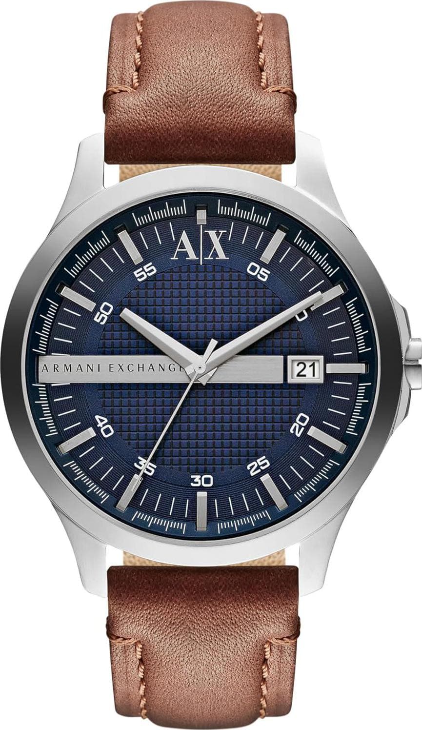 A|X Armani Exchange Men’s Watch with Three-Hand Analog Display and Date Window, Watch for Men with Stainless Steel or Leather Band