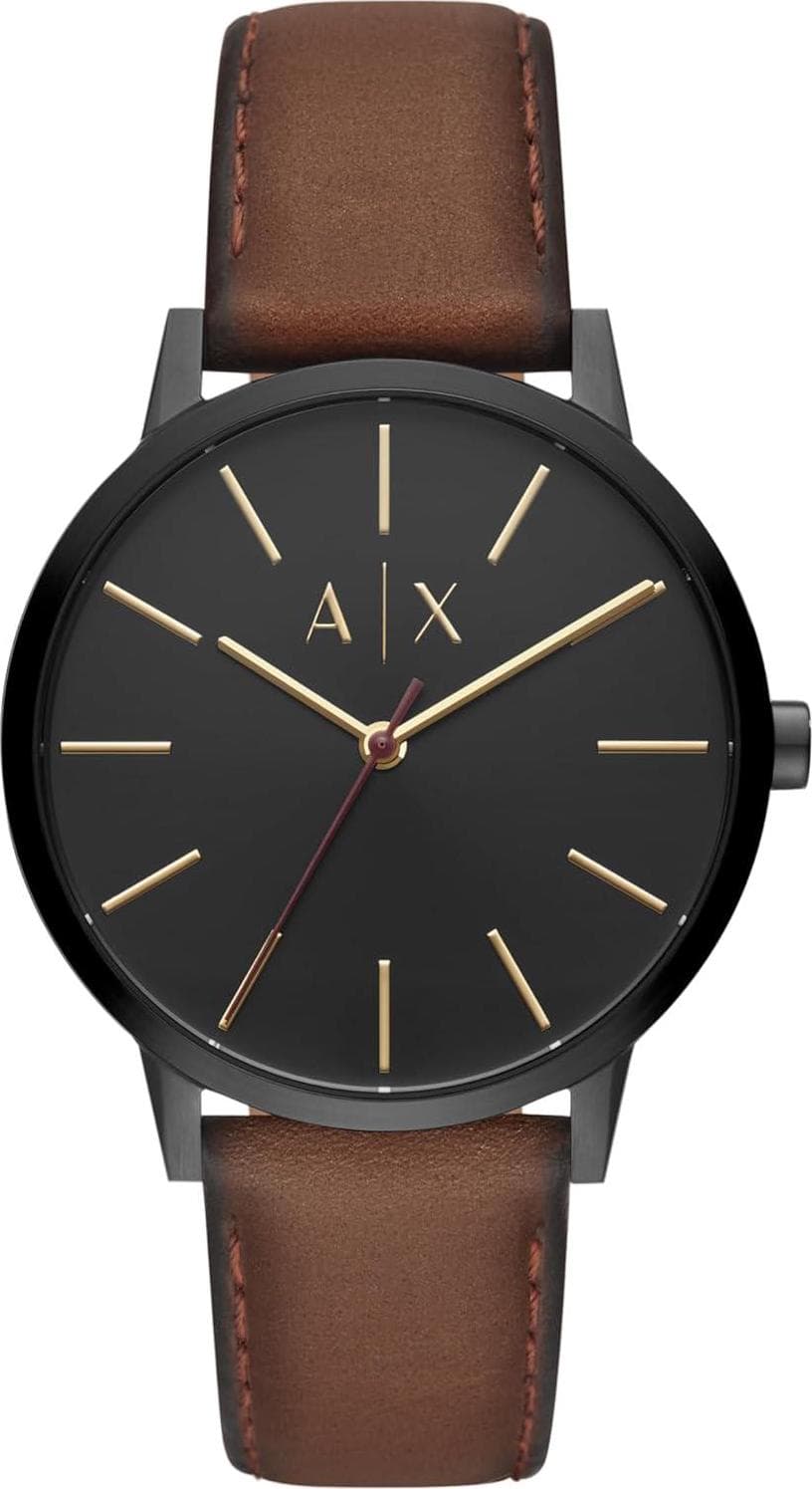 A|X Armani Exchange Men’s Watch with Three-Hand Analog Display and Stainless Steel or Leather Band, Watch for Men