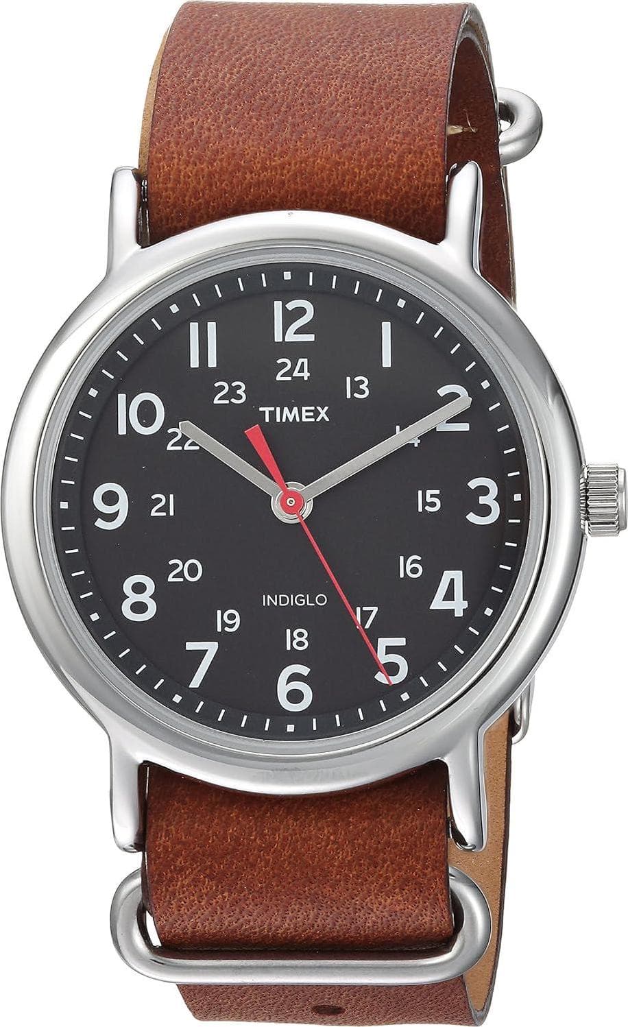 Timex Unisex T2N647 Weekender 38mm Black Nylon Slip